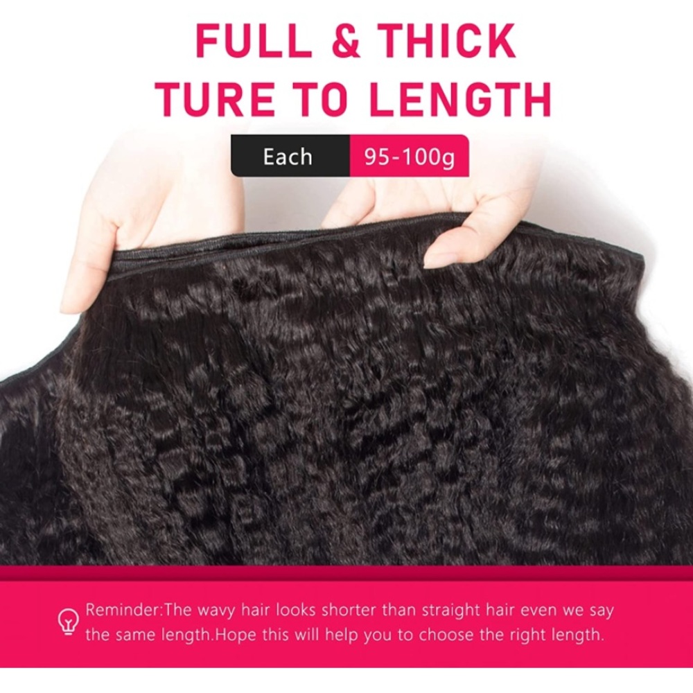Human Hair Bundles 18 inches kinky curly/kinky straight top grade 12A